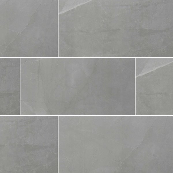 Msi Sande Gray 12 In. X 24 In. Matte Porcelain Floor And Wall Tile, 8PK ZOR-PT-0240